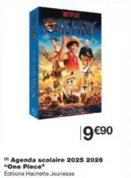 Monoprix Agenda scolaire 2025 2026 one piece offre