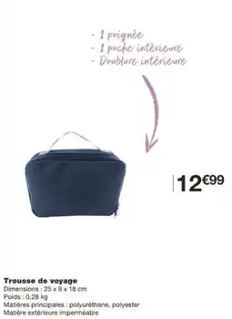 Monoprix Trousse de voyage offre