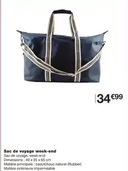 Monoprix Sac de voyage week end offre