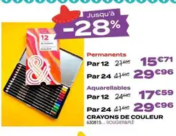 Rougier&Plé Crayons de couleur offre