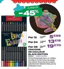 Rougier&Plé Crayons de couleur black edition offre