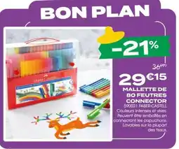 Rougier&Plé Mallete de 80 feutres connector offre