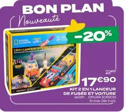 Rougier&Plé Kit 2 en 1 lanceur de fusée et voiture offre