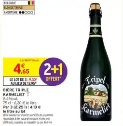 Intermarché KARMELIET Bière triple offre