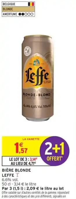 Intermarché LEFFE Bière blonde offre
