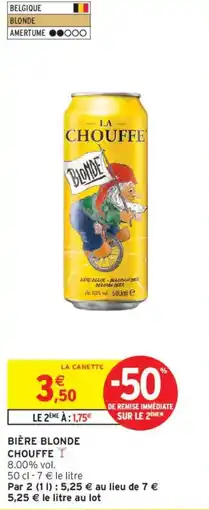 Intermarché CHOUFFE Bière blonde offre