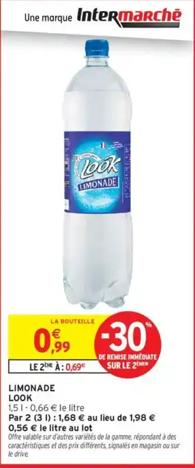 Intermarché LOOK Limonade offre