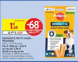 Intermarché PEDIGREE Dentastix petit chien offre