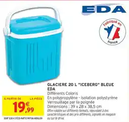 Intermarché Glaciere "iceberg" bleue eda offre