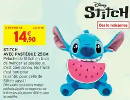 Intermarché Stitch avec pastèque 25cm offre