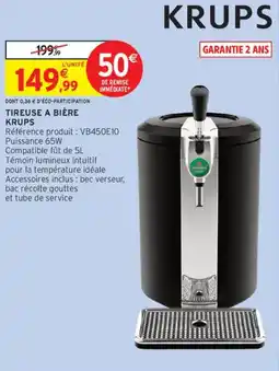 Intermarché KRUPS Tireuse a bière offre