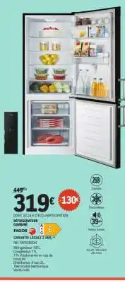 E.Leclerc RÉFRIGÉRATEUR COMBINÉ FAGOR offre