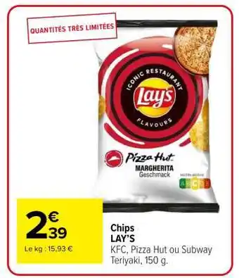 Carrefour CHIPS “LAY’S” offre