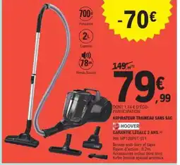 E.Leclerc ASPIRATEUR TRAINEAU SANS SAC offre