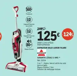 E.Leclerc ASPIRATEUR BALAI LAVEUR FILAIRE offre