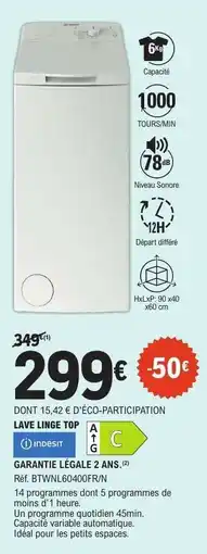 E.Leclerc Lave linge top offre