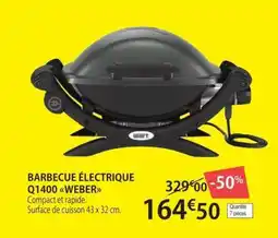 E.Leclerc BARBECUE ÉLECTRIQUE Q1400 WEBER offre