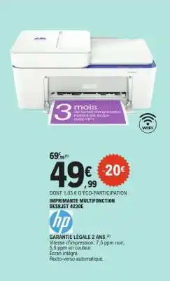E.Leclerc IMPRIMANTE MULTIFONCTION DESKJET 4230E offre