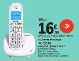 E.Leclerc Téléphone numérique Alcatel offre