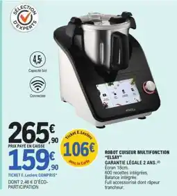 E.Leclerc ROBOT CUISEUR MULTIFONCTION “ELSAY” offre