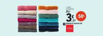 E.Leclerc Serviette 50x100 cm offre