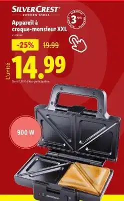 Lidl Appareil à croque-monsieur XXL offre