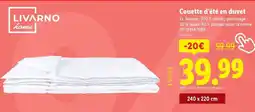 Lidl Couette d'été en duvet offre