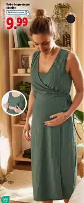 Lidl Robe de grossesse côtelée offre
