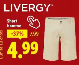 Lidl SHORT HOMME offre
