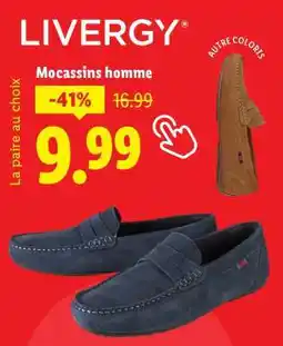 Lidl Mocassins homme offre