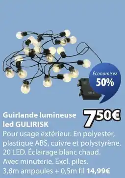 JYSK Guirlande lumineuse led gulirisk offre