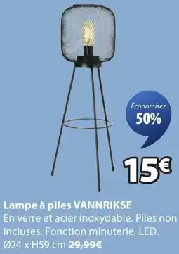 JYSK Lampe à piles vannrikse offre