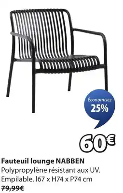 JYSK Fauteuil lounge nabben offre