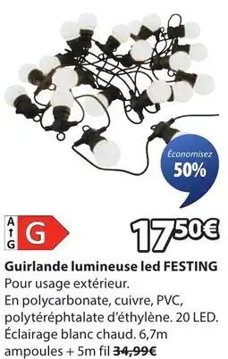 JYSK Guirlande lumineuse led festing offre