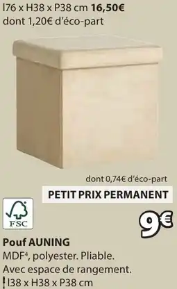 JYSK Pouf auning offre