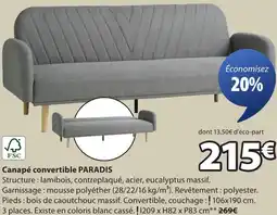 JYSK Canapé convertible paradis offre