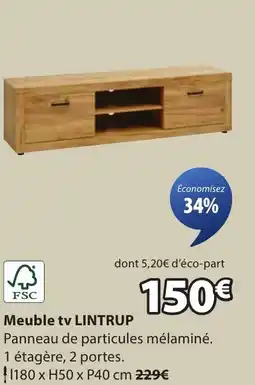 JYSK Meuble tv lintrup offre