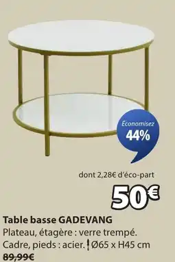 JYSK Table basse gadevang offre