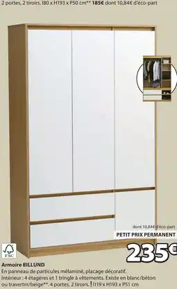 JYSK Armoire billund offre
