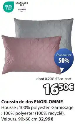 JYSK Coussin de dos engblomme offre