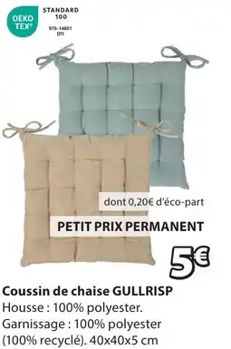 JYSK Coussin de chaise gullrisp offre