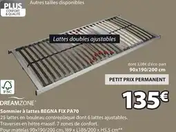 JYSK Sommier à lattes BEGNA FIX PA70 offre