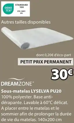 JYSK Sous-matelas LYSELVA PU20 offre