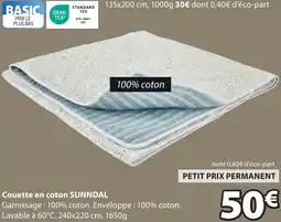 JYSK Couette en coton SUNNDAL offre