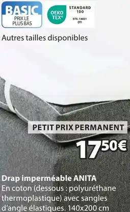 JYSK Drap imperméable ANITA offre