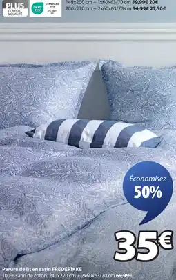 JYSK Parure de lit en satin FREDERIKKE offre
