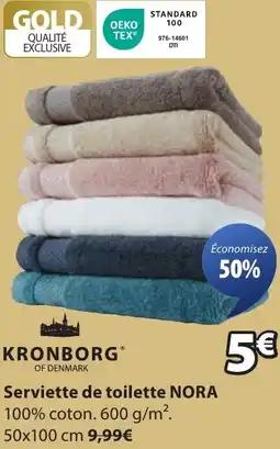 JYSK Serviette de toilette NORA offre