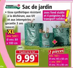 Norma Sac de jardin offre