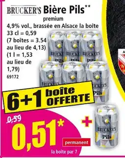 Norma BRUCKER'S Bière Pils offre