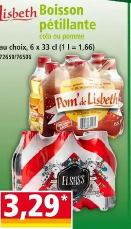 Norma LISBETH Boisson pétillante cola ou pomme offre
